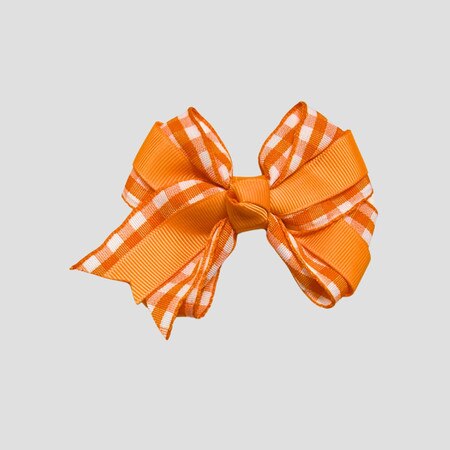 Layered Gingham Barrette Hair Clip