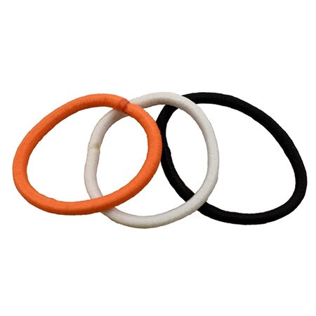 Orange/Grey/White Hair Ties