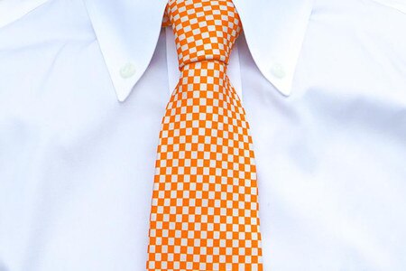 Checkerboard Silk Tie