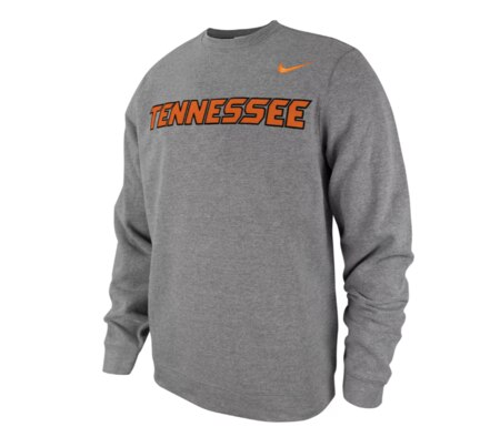 A grey Nike crewneck.