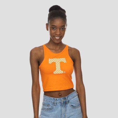 Womens First Down Crop Tank