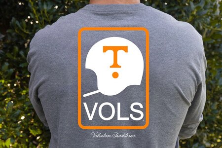 Vols Helmet Patch Long Sleeve Tee