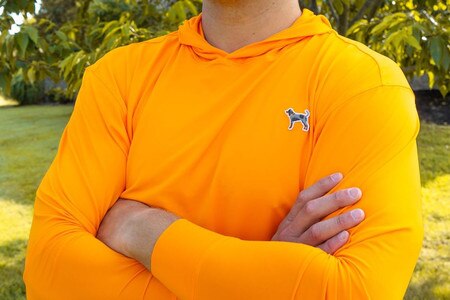 bluetick performance hoodie orange