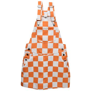 Youth Checkerboard Overall Dress