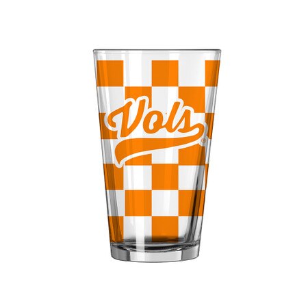 Checkerboard Pint Glass