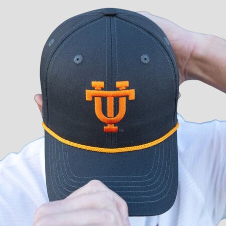 Interlocking UT Rope Hat charcoal