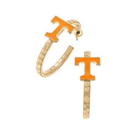 Worn Gold Hoop Earrings