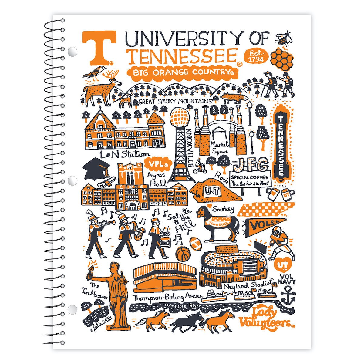 Julia Gash Tennessee 1 Subject Note