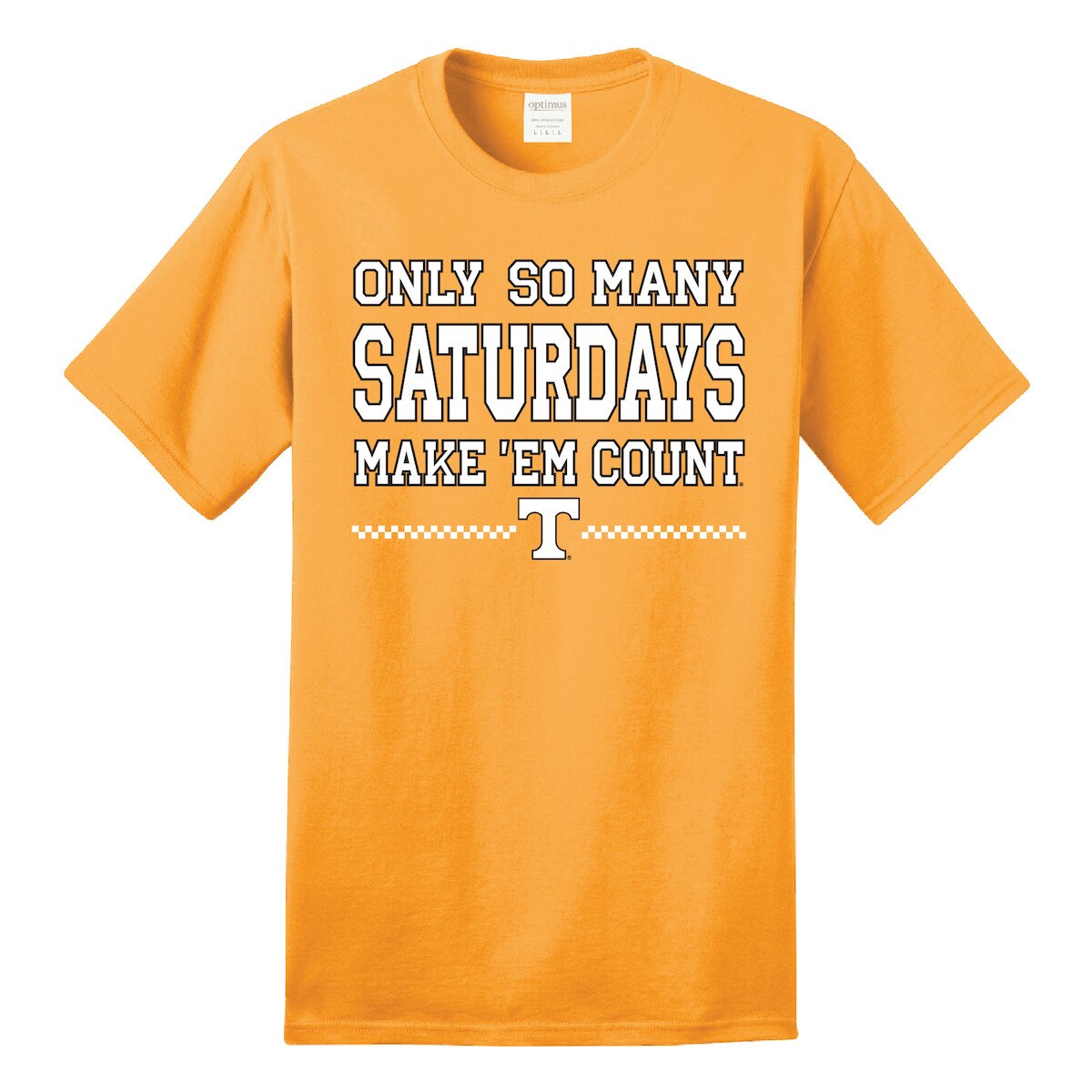 "Only So Many Saturdays" Tee orange