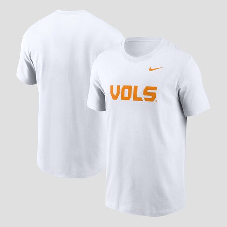 Nike Cotton Vols Wordmark Tee - Whi