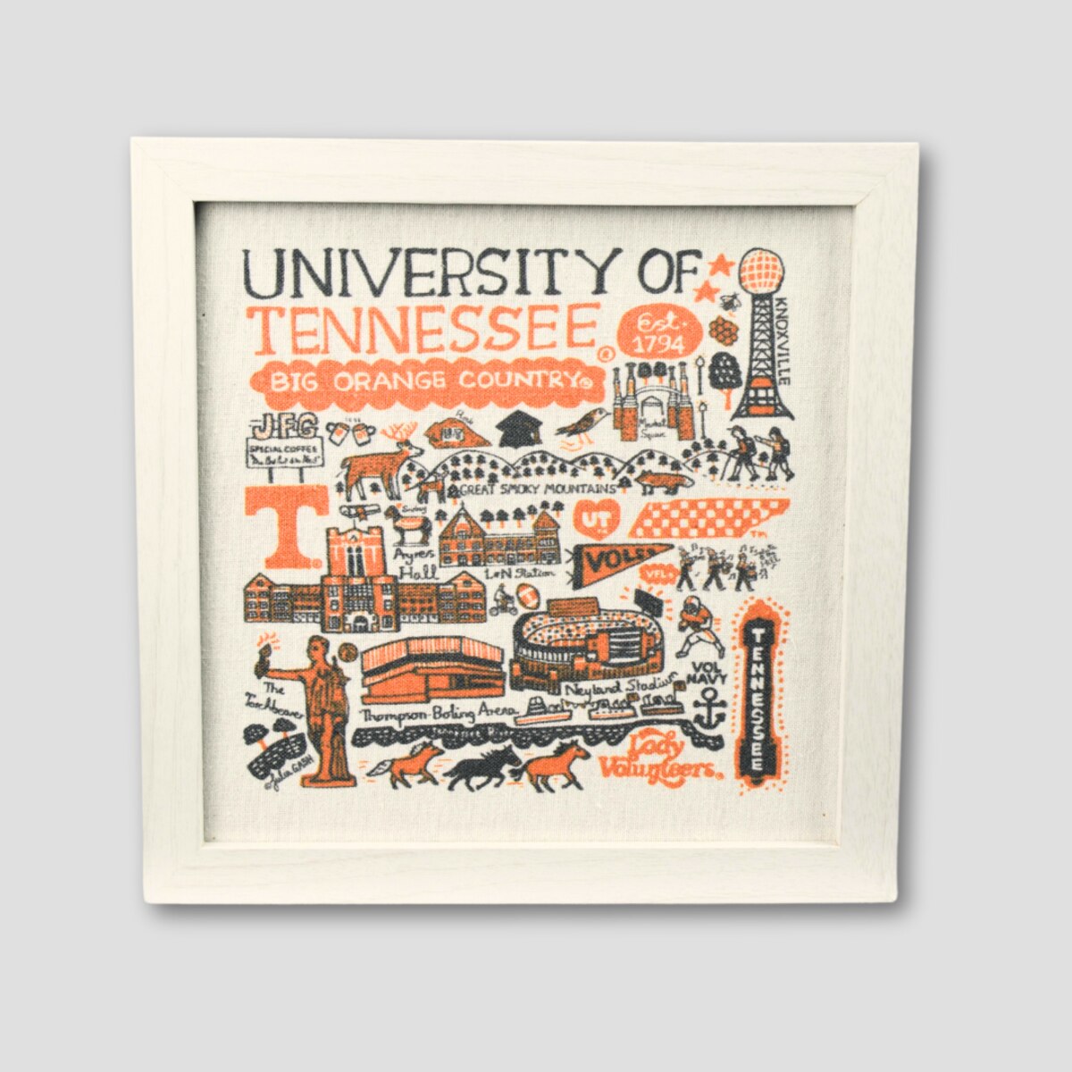 Julia Gash Wood Framed Canvas Print