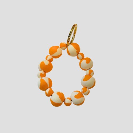 Clay Bead Gameday Keychain