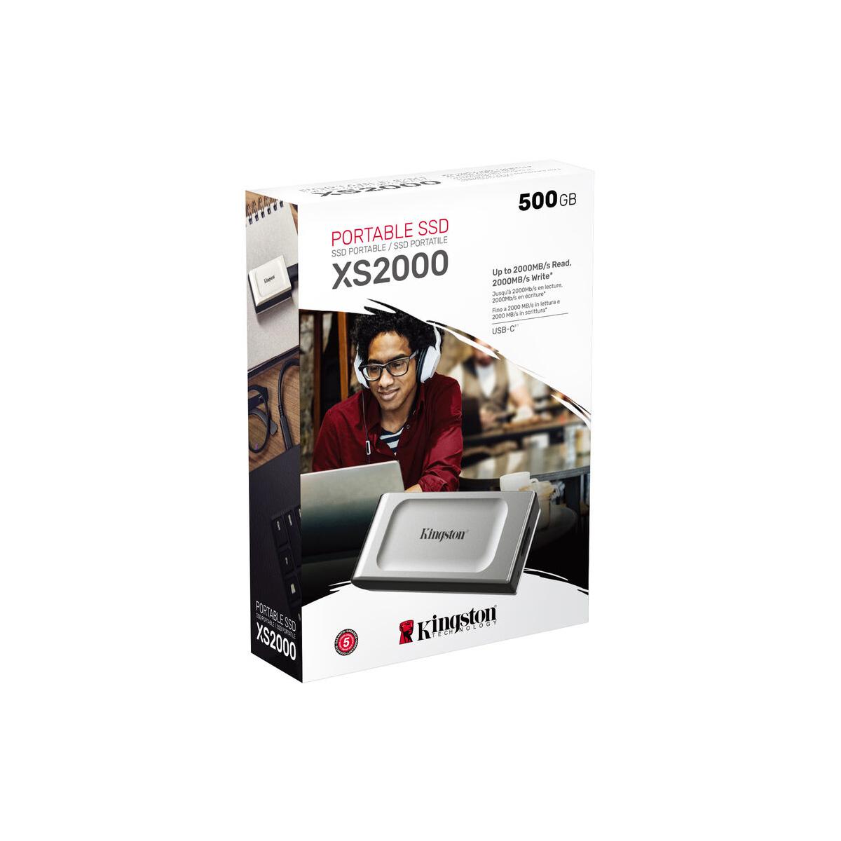 Kingston XS2000 ポータブルSSD 500GB 本体 Kingston XS2000 500GB SSD | VolShop - Official Campus Store of the