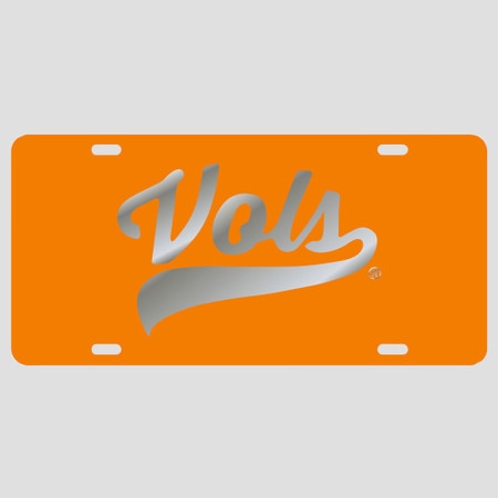 Vols Script Orange License Plate