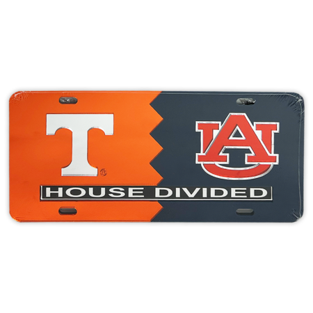 Tennessee and Auburn License Plate