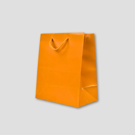 Glossy Orange Gift Bag