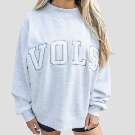Women's Vols Applique Mock-Neck Swe
