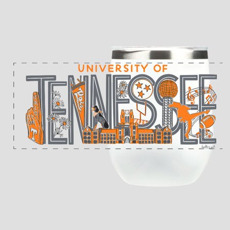 Tennessee Doodle Art Corkcicle