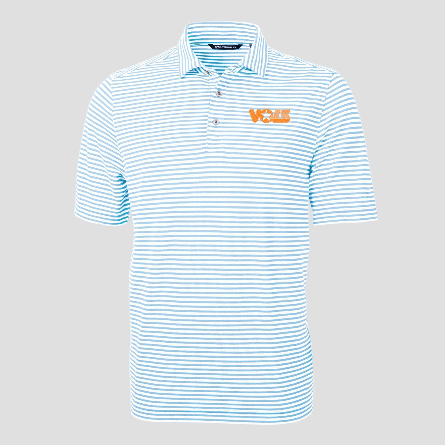 Cutter & Buck Star Vols Virtue Eco Pique Stripe Recycled Polo