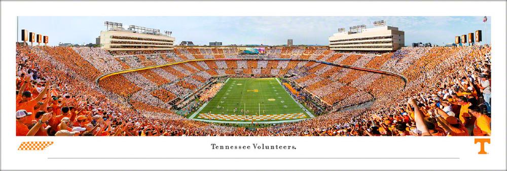 TyrellP34写真パネル Checker Neyland Endzone Unframed Panorama Print | VolShop