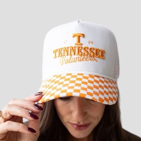 Women's Checkerboard Canvas Hat