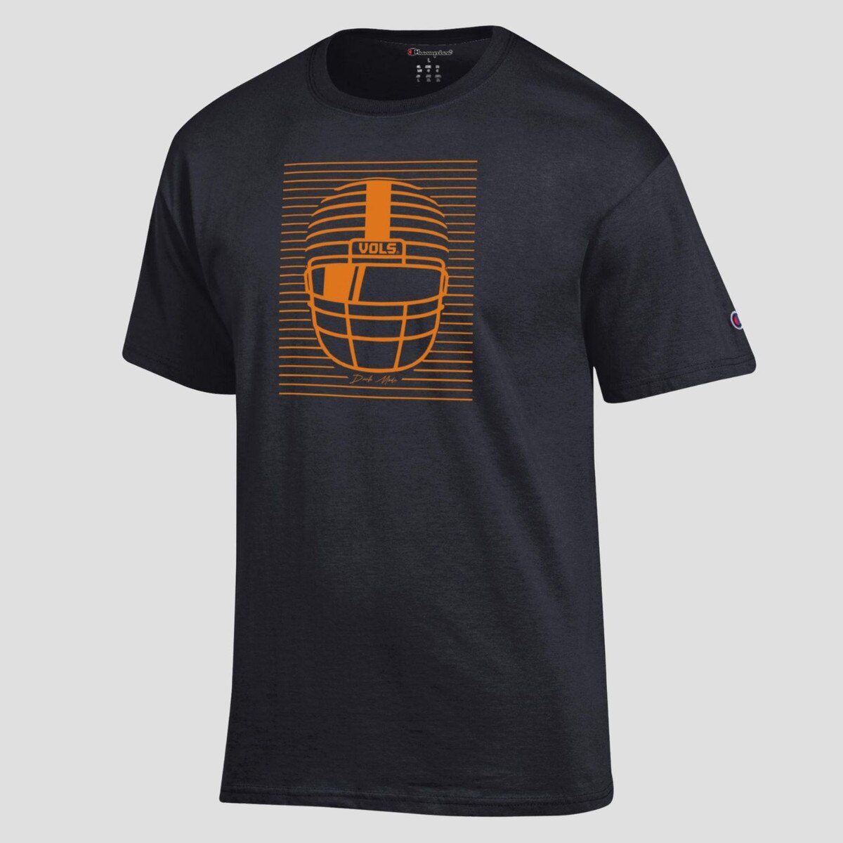 Dark Mode Tennessee Helmet Stripe T