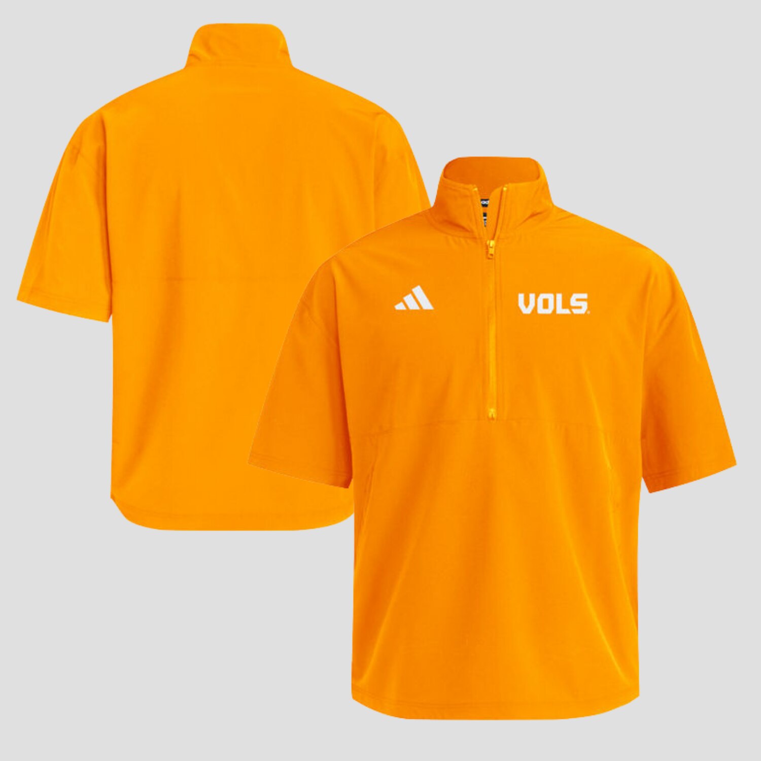 adidas Coach's Vols Wordmark Short Sleeve Quarter Zip Jacket