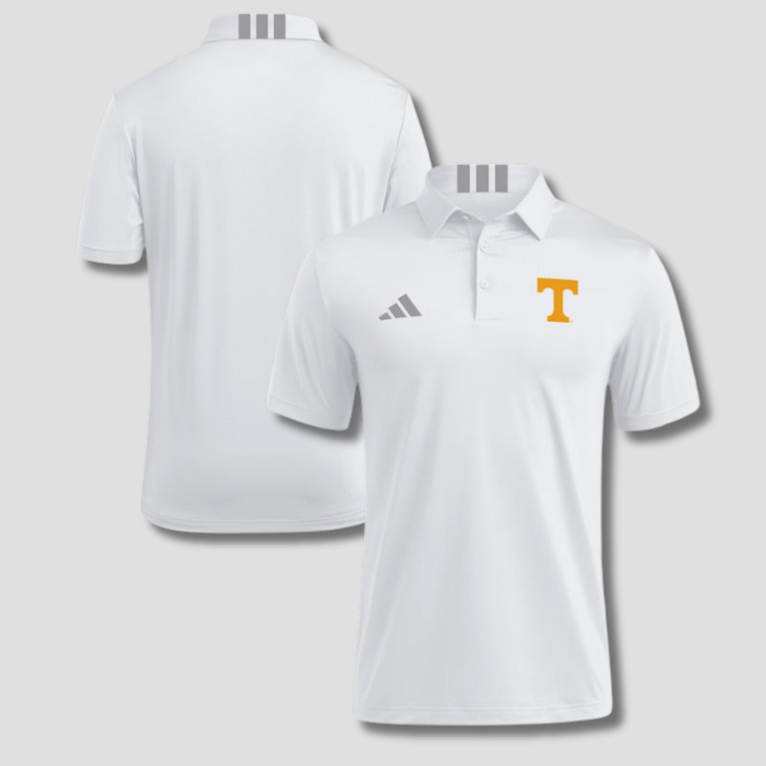 adidas Power T 3 Stripe Golf Polo | VolShop - Official Campus